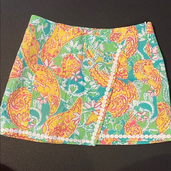 Lilly Pulitzer Vibrant Paisley Mini Skirt - Picture 1 of 4